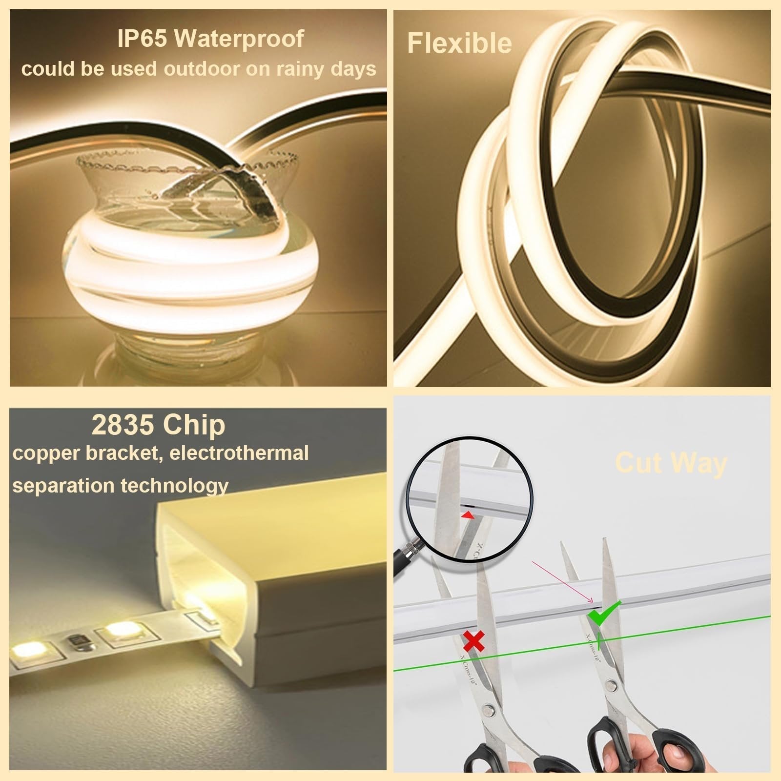 TwilightStrip™ LED Strip Lights | Flexible Waterproof RGB Lighting | Indoor & Outdoor Use