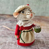 Handmade Felted Mouse Decoration | Eco-Friendly Wool | Holiday Ornament & Gift
