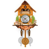 Wooden Cuckoo Clock | Handcrafted Black Forest Chalet | Musical Pendulum Design