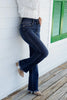 Women’s Bootcut Jeans | High-Rise Stretch Denim | Flattering Slim Fit | Frayed Hem