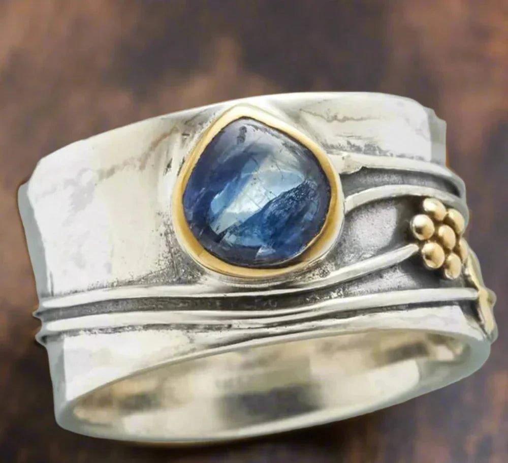 Bohemian Gemstone Meditation Ring