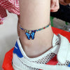 Butterfly Rhinestone Anklet