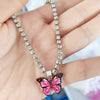 Butterfly Rhinestone Anklet