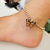 Butterfly Rhinestone Anklet