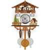 Wooden Cuckoo Clock | Handcrafted Black Forest Chalet | Musical Pendulum Design