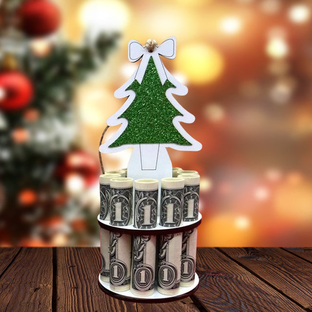Christmas Money Holder Ornament | Handmade Wooden Decoration | Festive Gift Idea