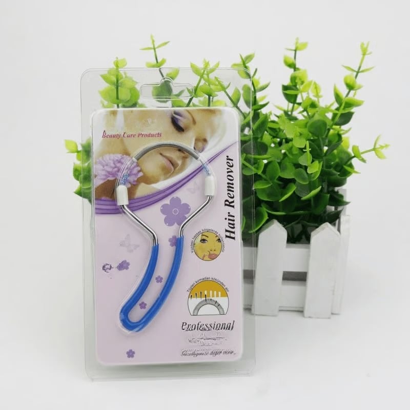 Facial Hair Remover Spring Tool | Gentle Manual Epilator | Stainless Steel | Portable & Battery-Free