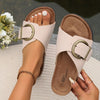 Flat Classic Sandals for Women | Strap with Buckle
