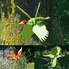 Handmade Garden Windmill | WhimsyMill™ Bird & Animal Design | Wood & Stainless Steel | Outdoor Décor