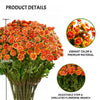 Artificial Mum Flowers | UV-Resistant Silk Blend | Lifelike Fall Decor