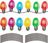 Christmas Car Magnets | Honeycomb Reflective | Vibrant Holiday Bulb Design