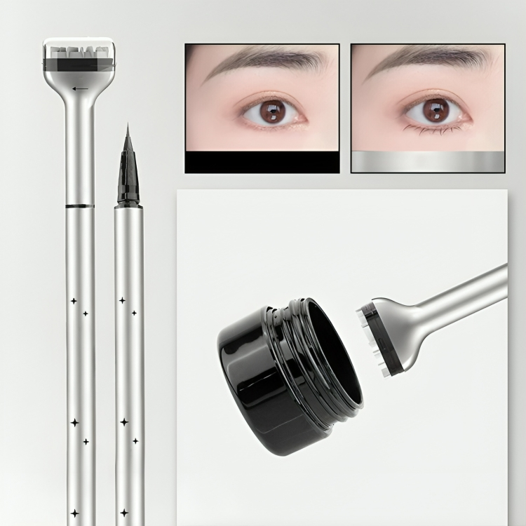Eyeliner Stamp Pens | Winged Look | Quick & Precise | Natural Finish | 2-Piece Set