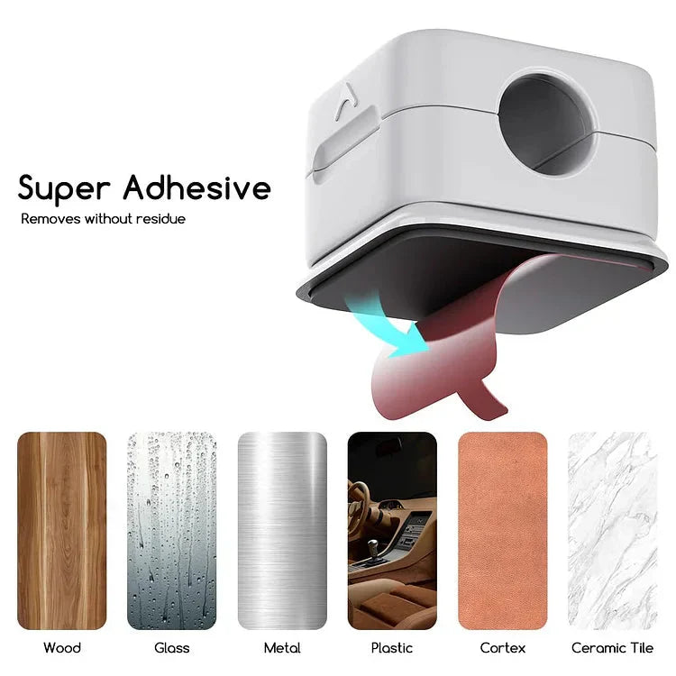 Magnetic Cable Organizer | Desktop Cord Management Hub | Adhesive & Residue-Free