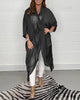 Women’s V-Neck Top | Loose Fit | Flowing Silky Fabric | Elegant Casual Blouse