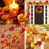 Autumn Maple Leaf String Lights | Warm White LED Garland | Battery or USB Powered