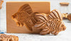 Wooden Cookie Mold Set | Engraved Pastry Stamps | Gingerbread & Biscuit Press