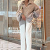 Women’s Knitted Sweater Jacket | Subtle Sequin Detail | Lightweight Soft Fabric | Beige or Sky Blue