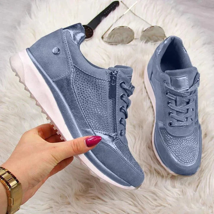 Yulia | Advanced Comfort & Support Zip-Up Sneakers for Women