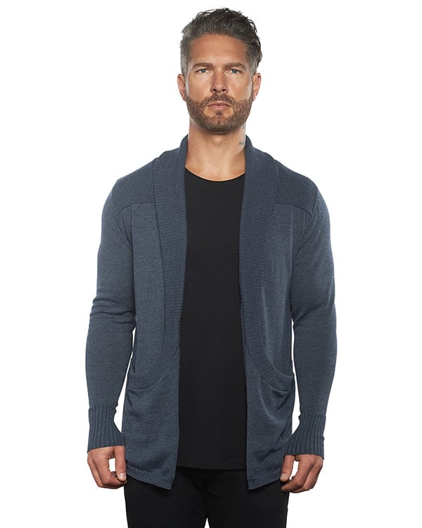 Men’s Cardigan Sweater | Slim Fit | Lightweight Knit with Shawl Collar | Everyday Layer