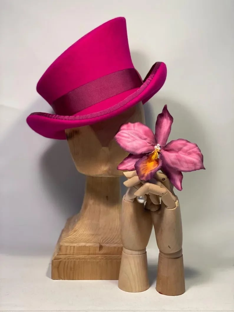 Men’s Asymmetric Top Hat | 100% Wool | Handcrafted Artisan Design