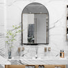 Large Black Arch Wall Mirror for Entryway and Bedroom