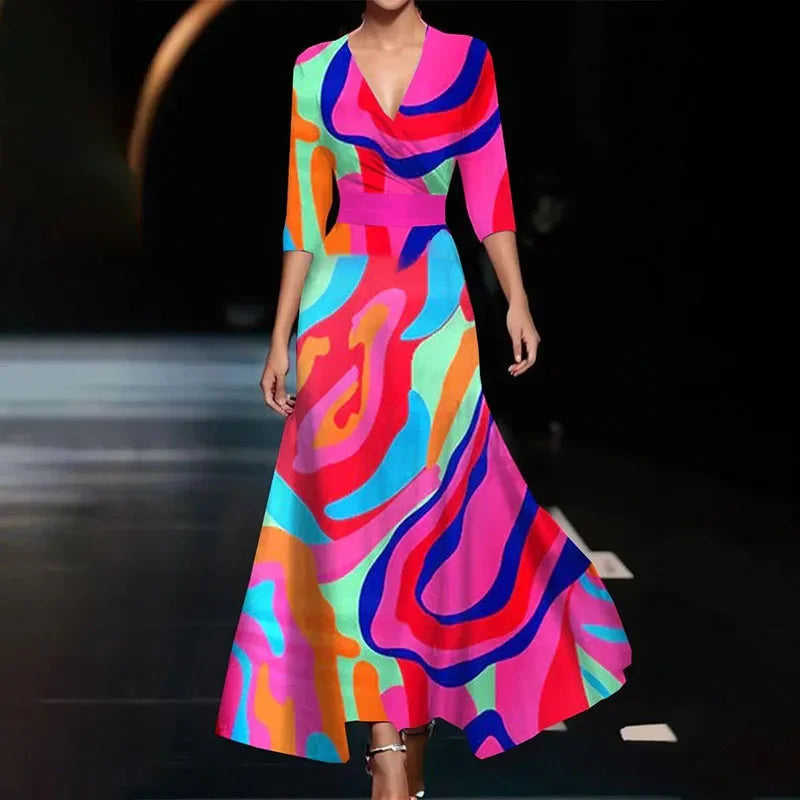 Alma | Elegant Sleeve Design Women's Dress