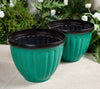 Breathable Plant Pot | Ribbed Root Growth Design | Double Drain System | Indoor & Outdoor