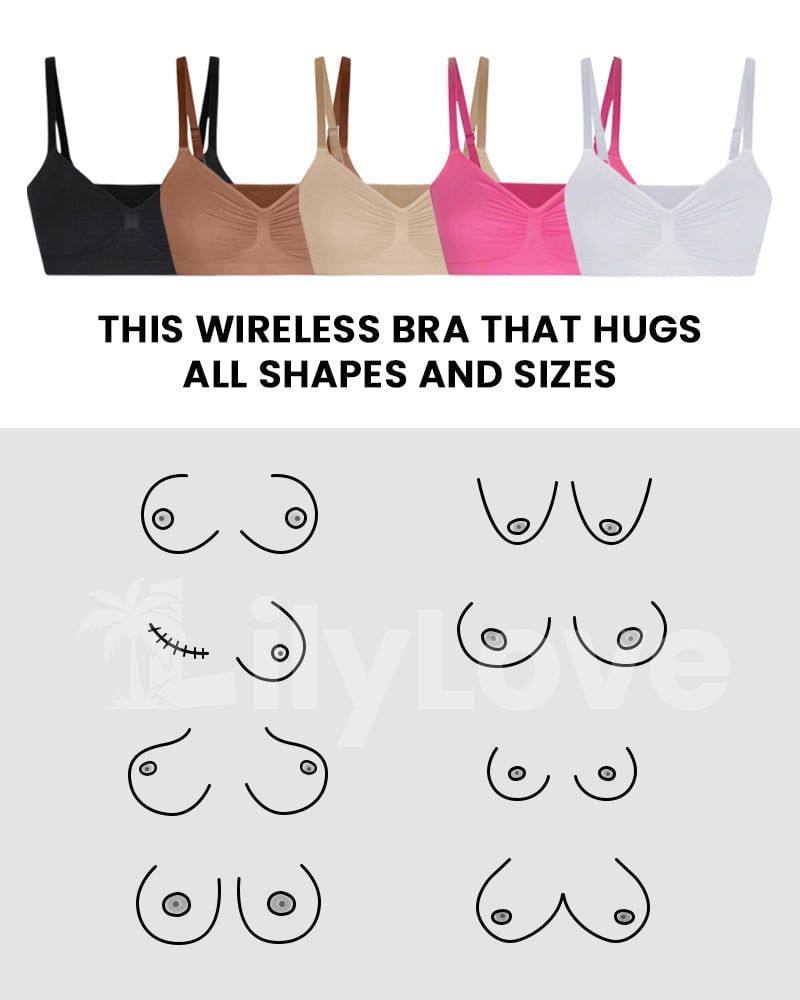 Women’s Wireless Bra | Seamless Shaping | Soft Modal-Cotton Blend | Adjustable Straps
