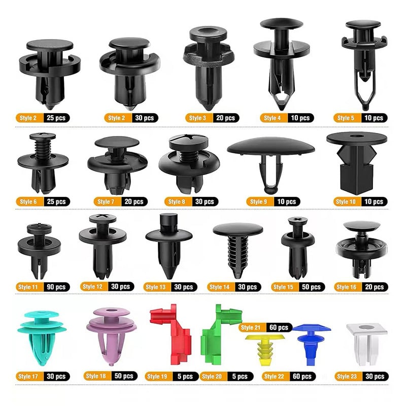 Car Retainer Clip Set | 725 PCS + Removal Tool | Universal Nylon Fasteners Kit