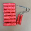 Embossing Paint Roller | Patterned Wall Decoration Tool | Rubber Roller with Handle