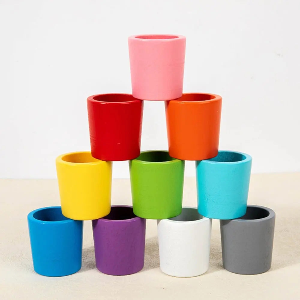 Montessori Sorting Toy | Fine Motor Skill Builder | Educational Cups & Balls Set