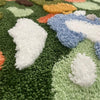 Soft Moss & Pebble-Themed Non-Slip Rug for Kids