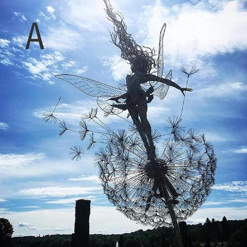 Dancing Fairy Statue Steel Garden