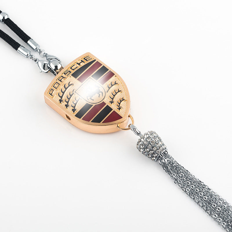 Car Rearview Mirror Pendant | Sparkling Rhinestone Accessory | Zinc Alloy | 100g