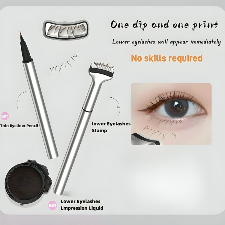 Eyeliner Stamp Pens | Winged Look | Quick & Precise | Natural Finish | 2-Piece Set