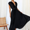 Casimir | Damen Elegantes V-Ausschnitt Kleid | Ärmellos