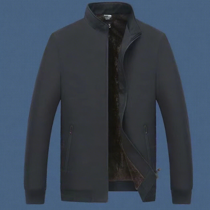 Men’s Thermal Zip-Up Jacket | Tailored Fit | Warm Insulated Lining | Wind-Resistant | Stand Collar | M–3XL