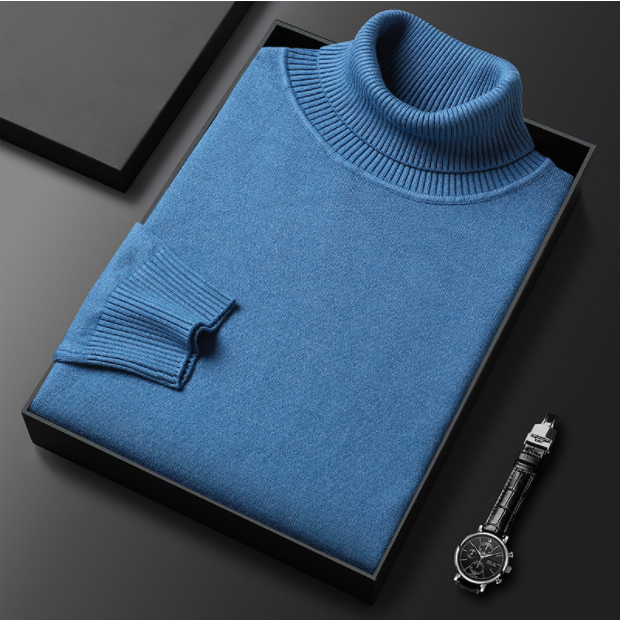 Men’s Turtleneck Sweater | Soft Cashmere Blend | Warm Winter Pullover | Classic Fit