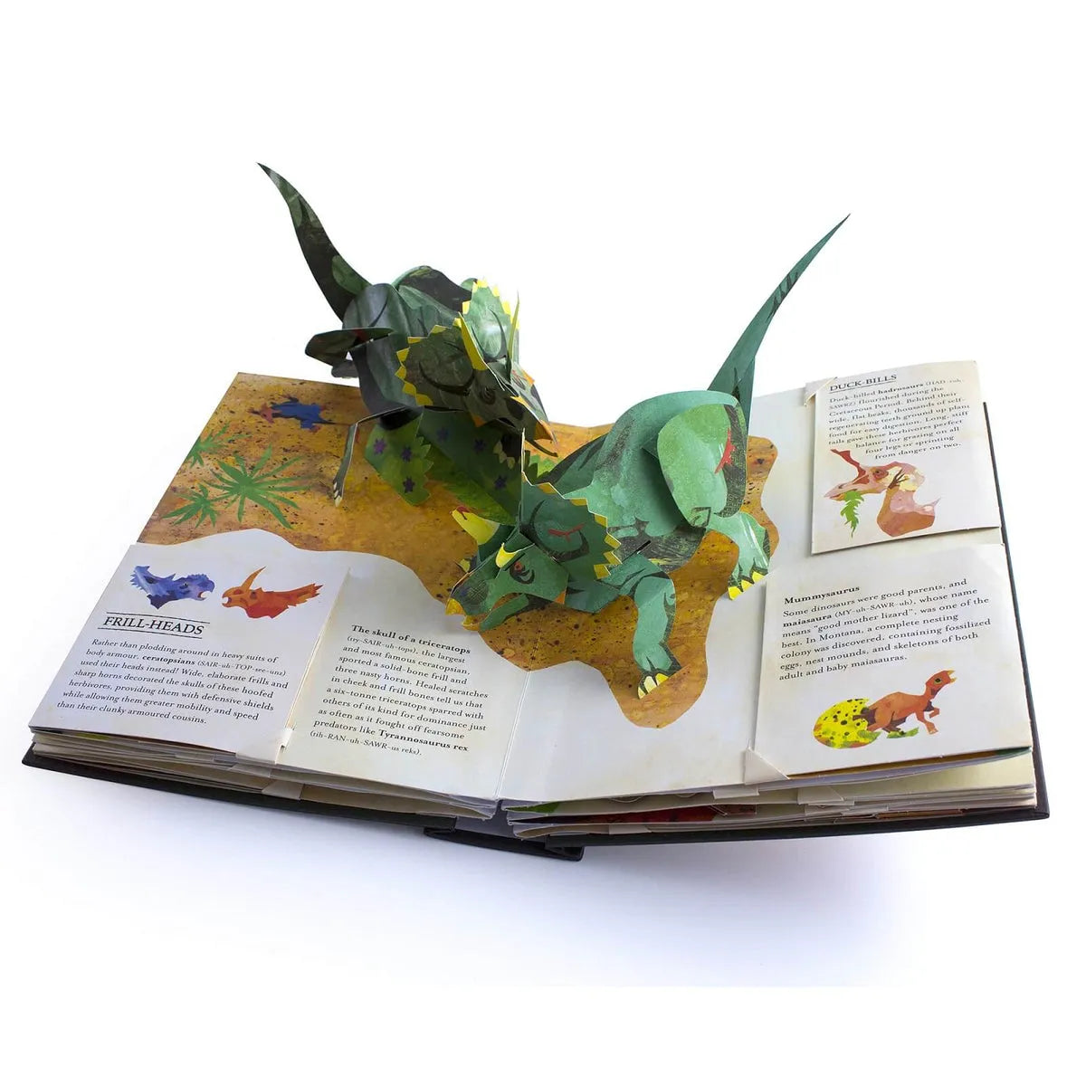 DinoWorld 3D Pop-Up Book | Prehistoric Dinosaurs & Sea Monsters | Hardcover