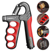 Adjustable Hand Grip Strengthener | 5–100KG Resistance | Rep Counter | Non-Slip Handles