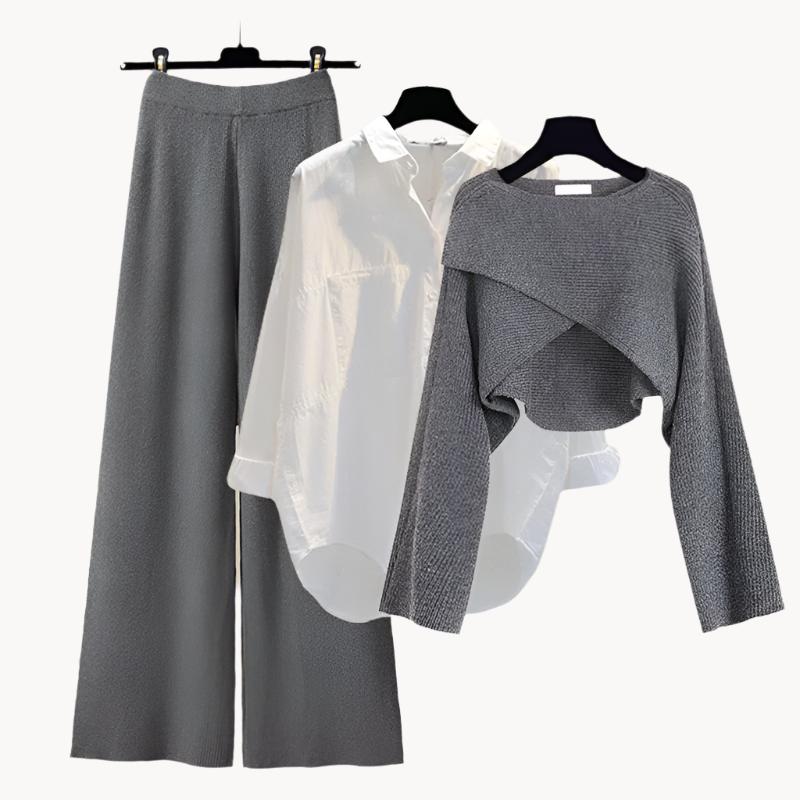 Mia | Comfortable Soft Three-Piece Set with Long Sleeves