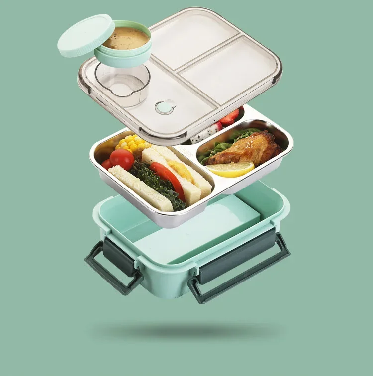 Insulated Stainless Steel Lunchbox | Leak-Proof Bento Design | Keeps Food Hot 6h / Fresh 12h | 304 Steel