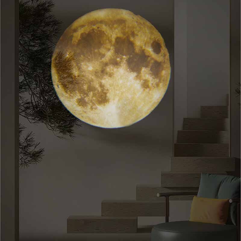 Earth & Moon Projector Lamp | LED Night Light | Cosmic Ambiance with Multiple Modes