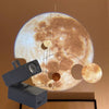Earth & Moon Projector Lamp | LED Night Light | Cosmic Ambiance with Multiple Modes