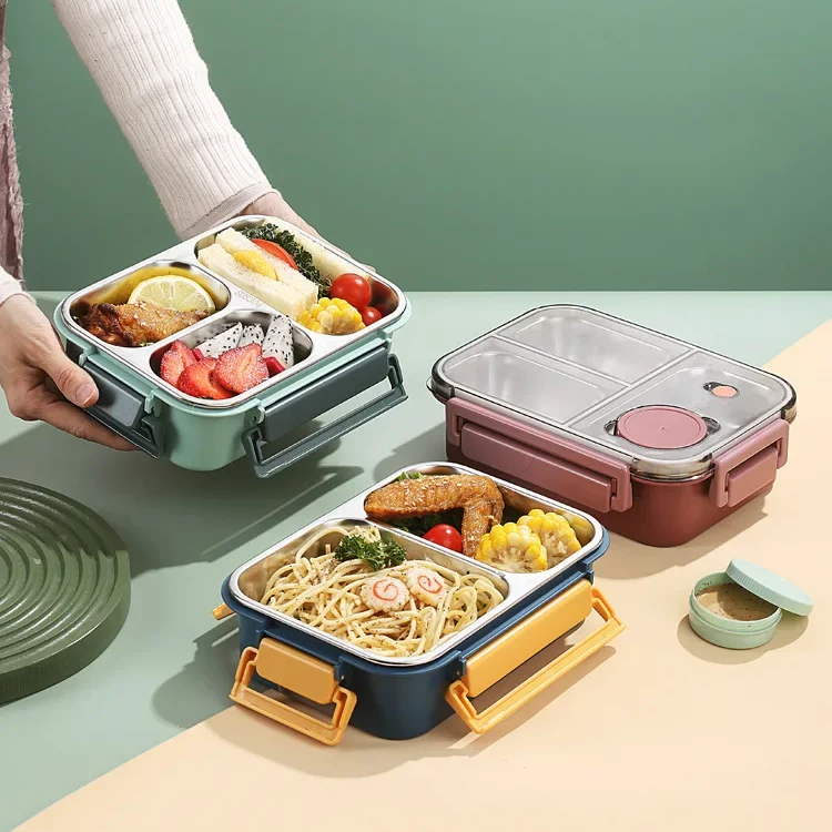 Insulated Stainless Steel Lunchbox | Leak-Proof Bento Design | Keeps Food Hot 6h / Fresh 12h | 304 Steel