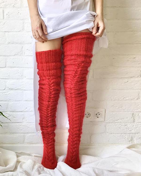 Women’s Over-Knee Thermal Socks | Soft Knit Comfort | High Elastic Warm Stockings