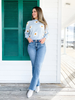 Women’s Bootcut Jeans | High-Rise Stretch Denim | Flattering Slim Fit | Frayed Hem