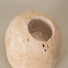 Beige Travertine Stone Match Holder and Toothpick Jar