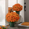 Artificial Mum Flowers | UV-Resistant Silk Blend | Lifelike Fall Decor