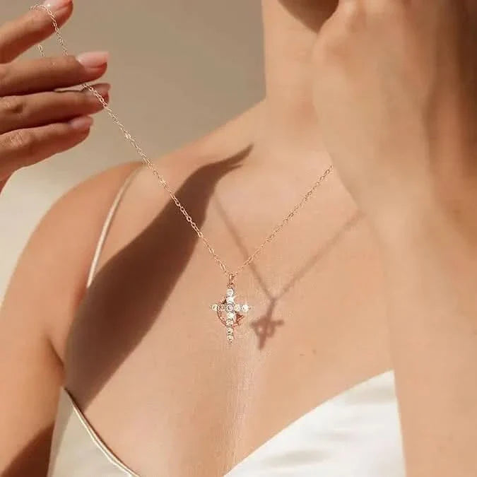 Unisex Pendant Necklace | Crown & Cross Symbol | Faith-Inspired Jewelry Gift